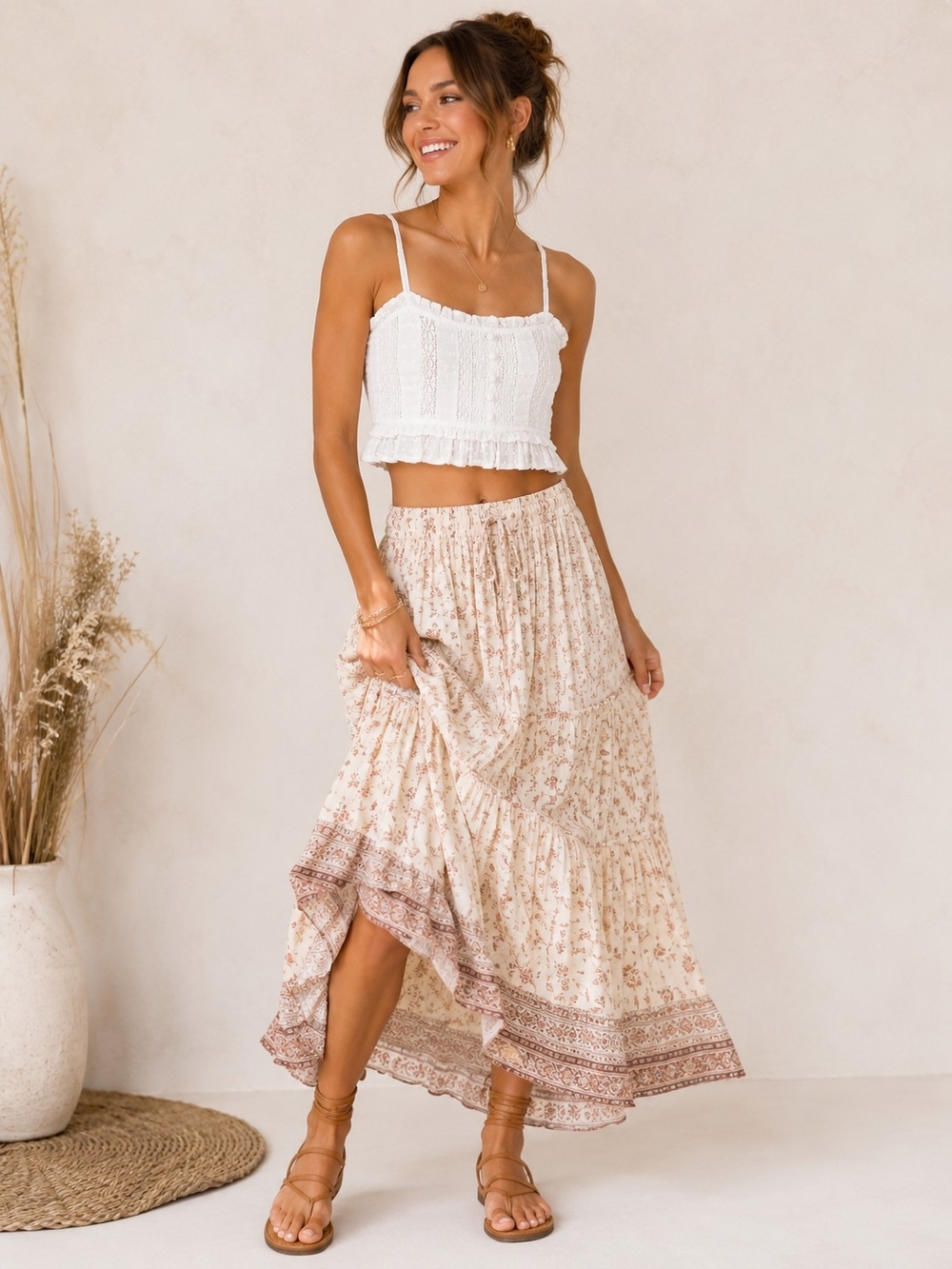 American Eagle Outfitters White Halter Top